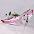 Pink Crystal Shoe for Decoration